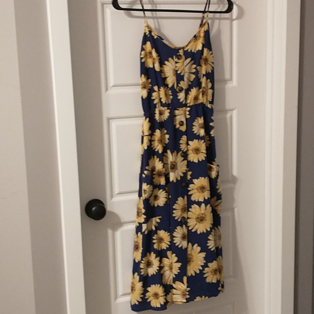 Sunflower midi dress